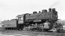 RR Photo-PENNSYLVANIA PRR 4124  2-8-0 at Lancaster Pa  6/5/1949 picture