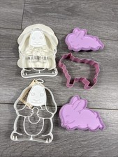 Vintage Hallmark Easter  Cookie Cutters Bunnies And Sheep Good For Playdough Fun picture