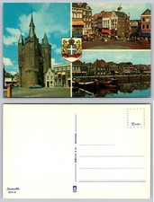 Zwolle Netherlands Canal Street Architecture Postcard picture