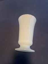 Vintage E.O. Brody Company M5000 Is 8” tall, fluted pedestal milk glass vase picture