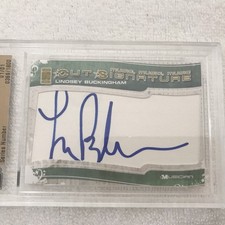2012 Famous Fabrics Lindsey Buckingham Autograph 1/1. picture