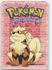 Arcanine #59 Pokémon Japanese Vintage Prism Vending Sticker Bandai Cardass NM picture