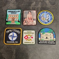 Juliette Low/Girl Scouts/Savannah Georgia Embroidered Patch LOT New picture