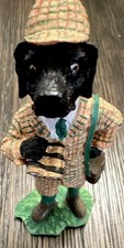 Robert Harrop Black Labrador Birdwatcher Detective Figurine Doggie People picture