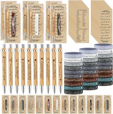 30 Set Christian Party Favors: Bible Verse Pens, Bracelets & Bookmarks picture