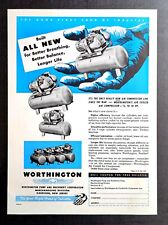 1949 Worthington Pump Machinery Air Compressors Commercial Laundry Trade Ad 118 picture