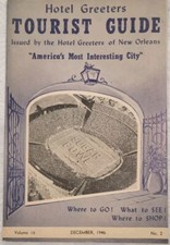 New Orleans 1946 Hotel Greeters Tourist Guide. Where to go What to see picture