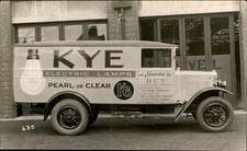 Kye Electric Lamps Van Delivery Truck Hayes West London Real Photo Postcard bhn picture