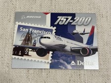 2004 Delta Airlines Pilot Trading Card #17 San Francisco Boeing 757-200 picture