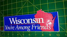 VINTAGE WISCONSIN  Sticker Decal  OLD STOCK ORIGINAL picture