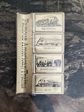 Vtg Famous American Trains 4 Matchebook Matches Rare Collectible  picture