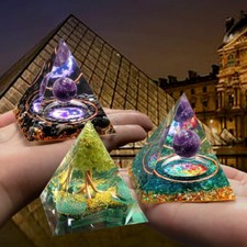 Orgone Pyramid Energy Generator Emf Protection Healing Meditation Orgonite USA picture