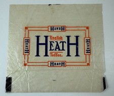 Scarce Vintage Heath English Toffee CANDY BAR WRAPPER Milk Chocolate picture