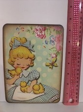 Easter Decor VINTAGE STYLE Die Cut Cardboard 5 X 7” picture