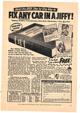 1957 Print Ad  Motor's Auto Repair Manual Fix Any Car in a Jiffy Try Book Week picture