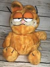 Vtg Cute 1981 Dakin Garfield Sitting Vintage Plush Toy Cat Kitten Orange picture