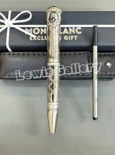 MONTBLANC Rudyard Kipling Writers Edition Silver Rollerball Pen Rare picture