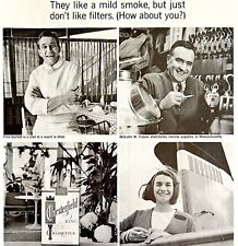Chesterfield King Cigarettes Unfiltered 1965 Advertisement Tobacco DWII1 picture