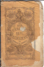 The Old Farmer's Almanac 1871 by Robert B. Thomas Washburn's, Belfast, Maine picture