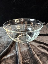 Princess House Heritage Crystal Serving Bowl Etched Floral Pattern 8” picture