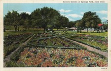 Postcard OK: Sunken Garden at Springs Park, Enid, Oklahoma 1956 picture