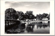 c1950s CROSS LAKE, Minnesota Photo RPPC Postcard 