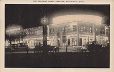 Put-in-Bay Ohio Colonial Dance Pavilion Vtg Postcard H18 picture
