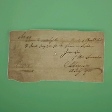 1780 Rev War Note to Mr. Reid Signed M. Harrison, Enslaved Couriers, GR Paper picture