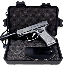 Pistol Shaped Gun Lighter METAL/ABS Fine Quality W/ Case & Barrel Attach picture