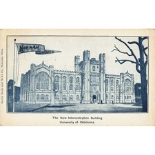 Norman Oklahoma OK University of Oklahoma New Administration Building Postcard picture