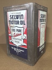 VTG Selwin Motor Oil Can Five Gallons Van Ness New York, NY Vehicle Graphics WOW picture