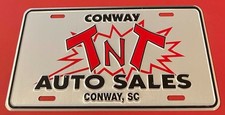 TNT Auto Sales Dealership Booster License Plate Conway South Carolina Dealer picture