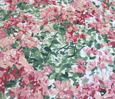 Jonelle 1989 ‘Paper Flowers’ Pink,Raspberry& Green /Pantry White 132cm W X 1 M picture