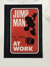 1982 topps donkey kong jump man at work super Mario RC Sticker Clean Raw  picture