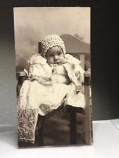Antique 1910’s - 1920’s Infant Baby Christening Baptismal Photograph picture