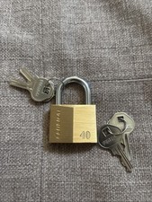 Federal 40 Lock Brass Padlock w/ 2 Keys Cut Away Lock NEW 🔐 picture