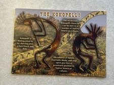 The Kokopelli Symbol of Southwest Rock Art and Pottery Vintage Postcard picture