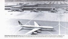 VIASA McDonnell Douglas DC-8 Bolivar Airport Caracas Venezuela Vintage Mag Image picture