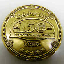 CELEBRATING STAFFORD SAVINGS BANK 150TH YEARS STAFFORD SPRINGS CHALLENGE COIN picture