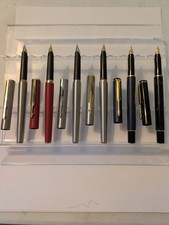 Vtg 6x Parker Fountain Pen Lot - Steel Nibs - Vector 95 picture