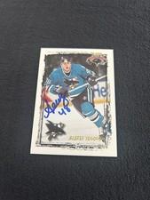 ALEXEI YEGOROV Signed Autographed 1996 Fleer Card RARE SAN JOSE SHARKS picture