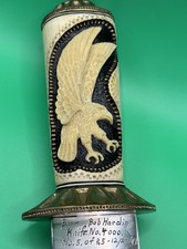 Bob Hardin Custom Bowie Knife Vintage 1989 Scrimshaw Eagle Presentation #5/25 picture