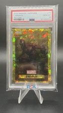 2024 Topps Chrome Marvel Sapphire Yellow /75 CARNAGE PSA 10 Gem Mint picture
