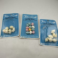 3 Packs Vintage Fibre-craft Easter Eggs & Bunnies New In Pkg picture