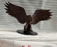 Eagle Bird Figurine Statue with Spread Wings Display on Black Base Lot EE picture