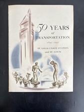 1944 St Louis Union Station 50 Years Of Transportation Railroad History Book picture