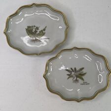 Mottahedeh Design Aniap Lot of 2 Botanical Trinket Trays Italy picture