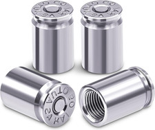 4PCS Bullet Shell Tire Valve Stem Caps, Aluminum Alloy Car Air Stem Cap, Univers picture