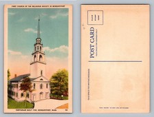 Newburyport, MA-Massachusetts, First Church Religious Society Vintage Postcard picture
