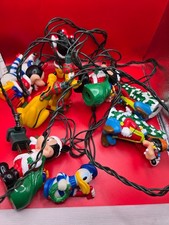 DISNEY CHARACTER CHRISTMAS TREE LIGHT SET WORKS MICKEY MINNIE GOOFY DONALD  picture